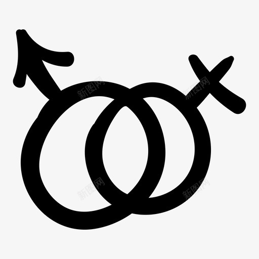 性别女性男性图标svg_新图网 https://ixintu.com 女性 性别 男性 象征