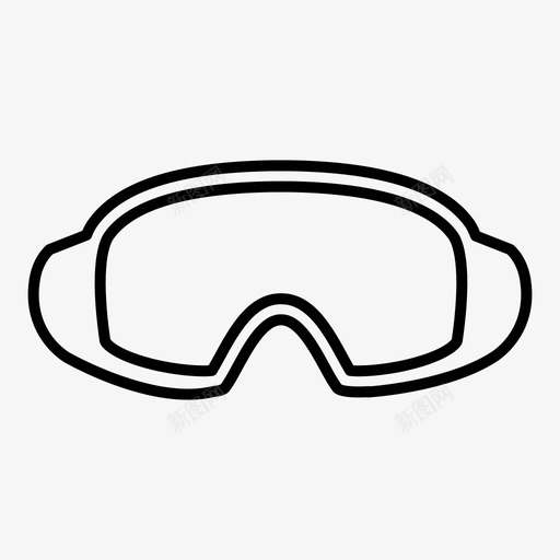 面具潜水游泳图标svg_新图网 https://ixintu.com 游泳 潜水 面具