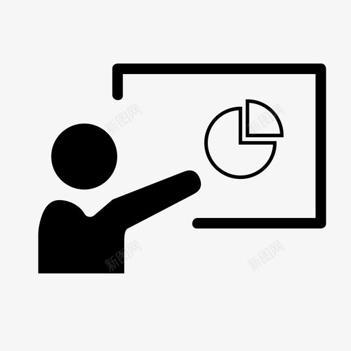 白板饼图信息图统计图标svg_新图网 https://ixintu.com 信息图 白板饼图 统计