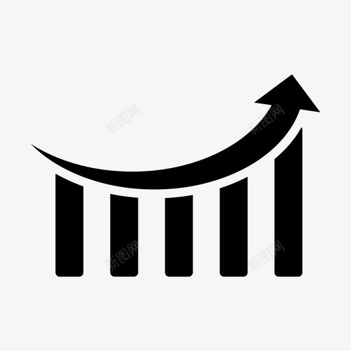条形图图形增加图标svg_新图网 https://ixintu.com 变化 图形 增加 条形图