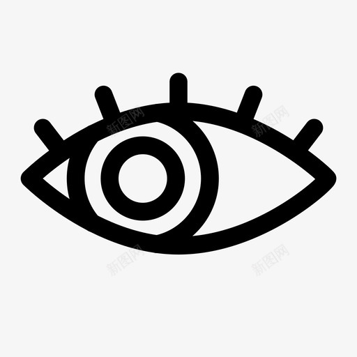 向左看眼睛光学图标svg_新图网 https://ixintu.com 光学 向左看 眼睛 视图 视觉