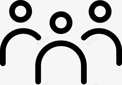 用户组教室人员图标svg_新图网 https://ixintu.com 人员 教室 用户界面线图标 用户组