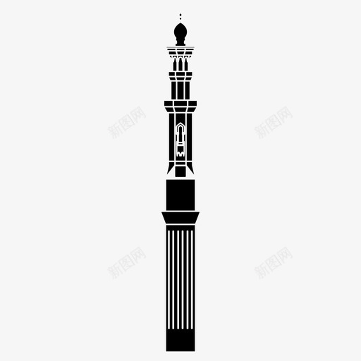 伊斯兰图案建筑清真寺图标svg_新图网 https://ixintu.com 伊斯兰图案 图案 尖塔 建筑 斋月 清真寺