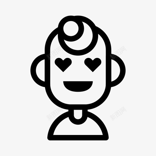 角色化身爱图标svg_新图网 https://ixintu.com 人 化身 爱 角色 角色化身