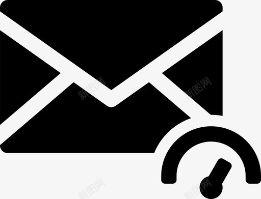 信封电子邮件指示器图标svg_新图网 https://ixintu.com 信件填充 信封 性能 指示器 消息 电子邮件 速度