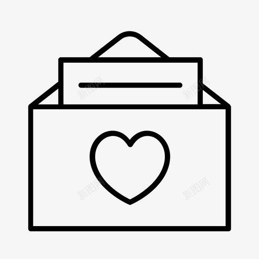 婚礼请柬订婚信图标svg_新图网 https://ixintu.com 信 婚礼请柬 文具 结婚 订婚
