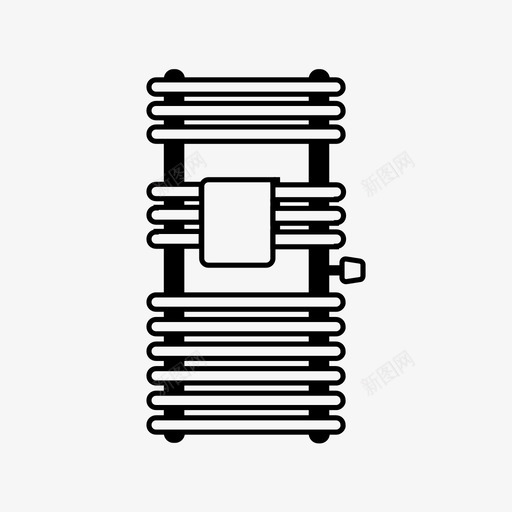 浴缸散热器图标svg_新图网 https://ixintu.com 浴缸散热器