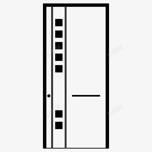 门关进图标svg_新图网 https://ixintu.com 入口 关 家 开 进 门
