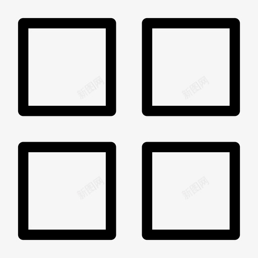 集合网格窗口图标svg_新图网 https://ixintu.com 材质设计 窗口 网格 集合