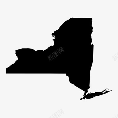 纽约美国州图标图标