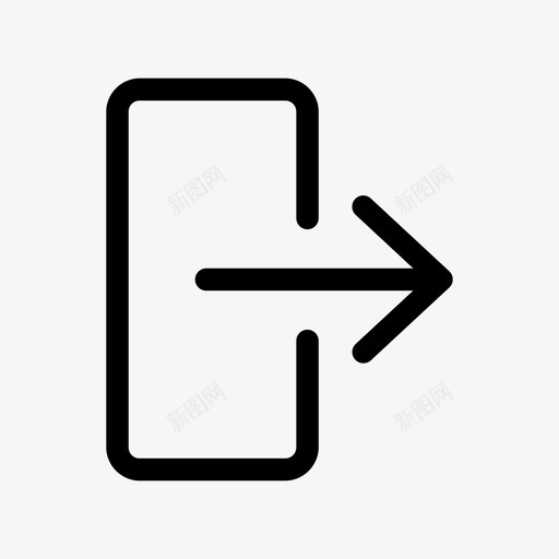 注销退出离开图标svg_新图网 https://ixintu.com 注销 离开 退出