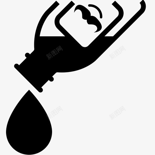剃须油须后水理发师图标svg_新图网 https://ixintu.com 剃须油 奶瓶 性感时尚理发店 理发师 须后水