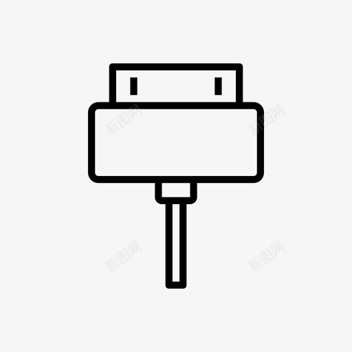 ipod充电器苹果充电器电缆图标svg_新图网 https://ixintu.com ipad iphone ipod充电器 电缆 电脑硬件线 苹果充电器