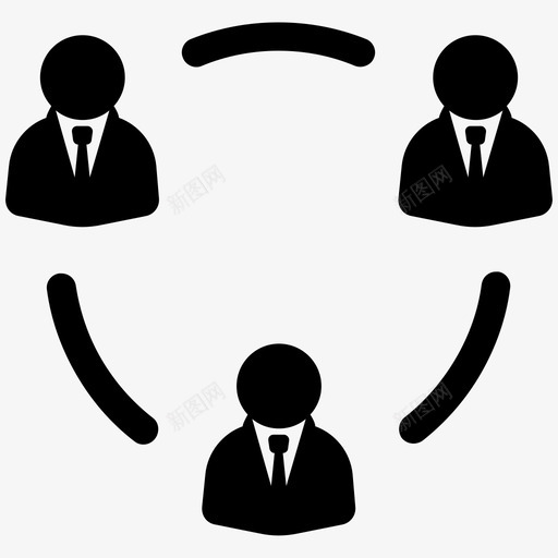 团队业务团队图标svg_新图网 https://ixintu.com 业务团队 团队