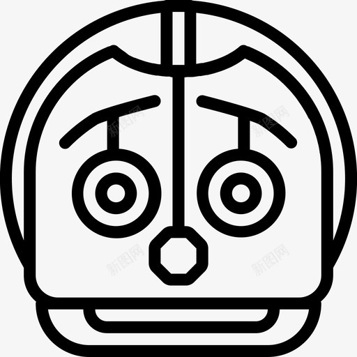 罗德尼机器人电影未来图标svg_新图网 https://ixintu.com 未来 机器人轮廓集 电影 电视 罗德尼机器人