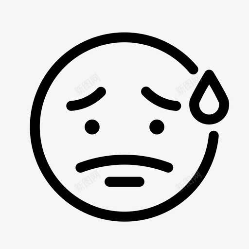 压力焦虑担心图标svg_新图网 https://ixintu.com 健康 压力 慌张 担心 焦虑