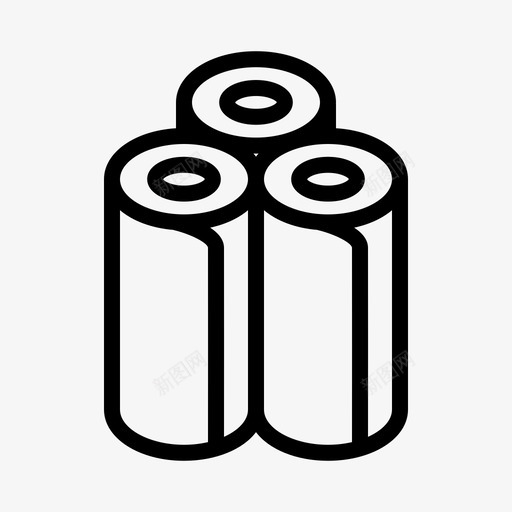 卷轴织物纺织品图标svg_新图网 https://ixintu.com 卷轴 窗帘店 纺织品 织物