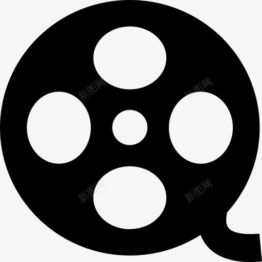 视频胶片卷盘接口图标svg_新图网 https://ixintu.com 接口 胶片卷盘 视频