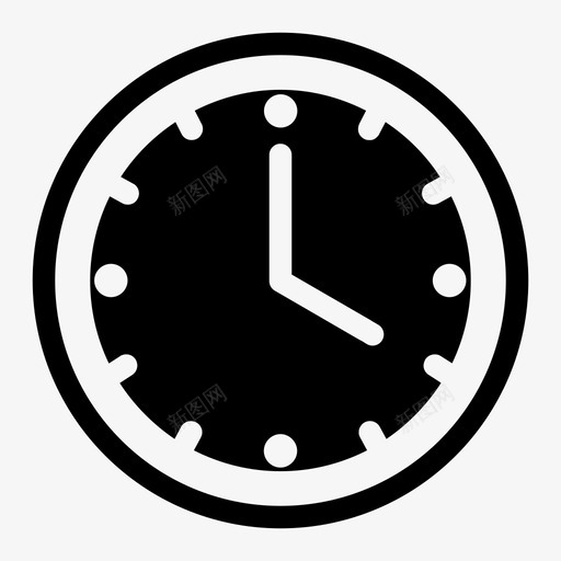 四点小时时间图标svg_新图网 https://ixintu.com 四点 小时 时间