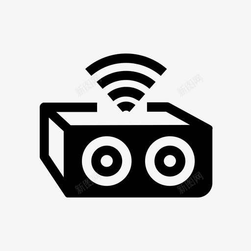 蓝牙扬声器超低音扬声器无线图标svg_新图网 https://ixintu.com 无线 蓝牙扬声器 超低音扬声器 音像游戏固态风格