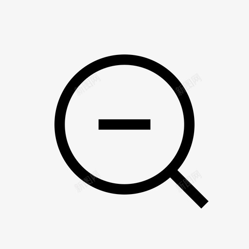 缩小搜索查看图标svg_新图网 https://ixintu.com 基本ui图标 搜索 查看 缩小