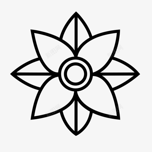 花绿叶图标svg_新图网 https://ixintu.com 叶 绿 花 花瓣
