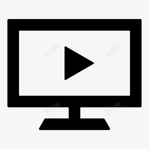 电视lcdled图标svg_新图网 https://ixintu.com lcd led 显示器 电视 电视屏幕