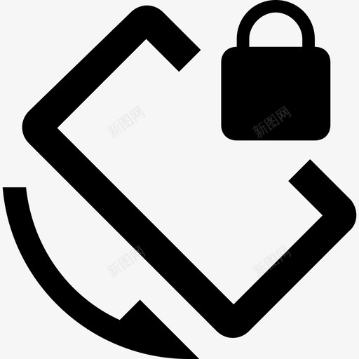 屏幕旋转锁定按钮材质单色图标svg_新图网 https://ixintu.com 单色 屏幕旋转锁定按钮 材质设计