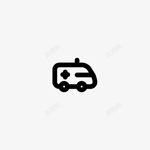 救护车汽车医院图标svg_新图网 https://ixintu.com 医疗 医疗生活 医院 救护车 汽车