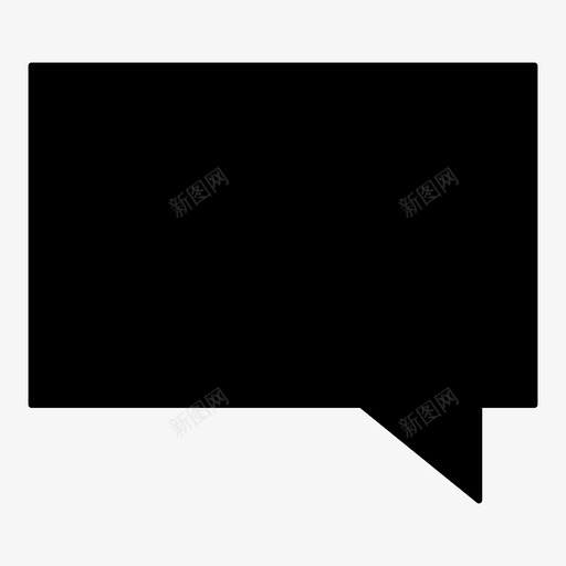 留言语音泡泡图标svg_新图网 https://ixintu.com 留言 语音泡泡