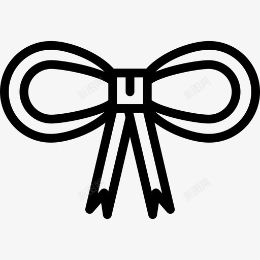 圣诞彩带形状圣诞轮廓图标svg_新图网 https://ixintu.com 圣诞彩带 圣诞轮廓 形状