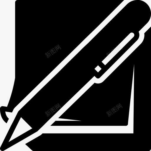 采购产品钢笔和便笺笔和便笺设备图标svg_新图网 https://ixintu.com 办公室 文具 文具固体收集 笔和便笺 设备 采购产品钢笔和便笺