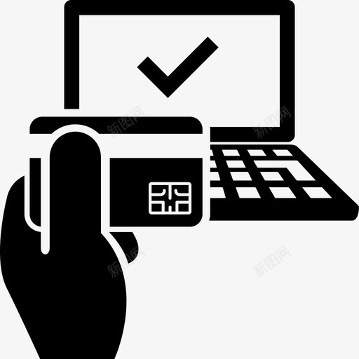桌面电子商务采购信用卡图标svg_新图网 https://ixintu.com 信用卡 塑料 手 桌面电子商务 笔记本电脑 采购