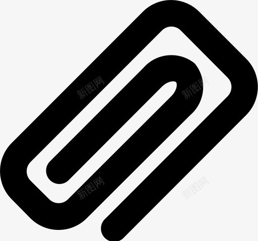回形针附加附加文件图标svg_新图网 https://ixintu.com 回形针 圆边 附件 附加 附加文件