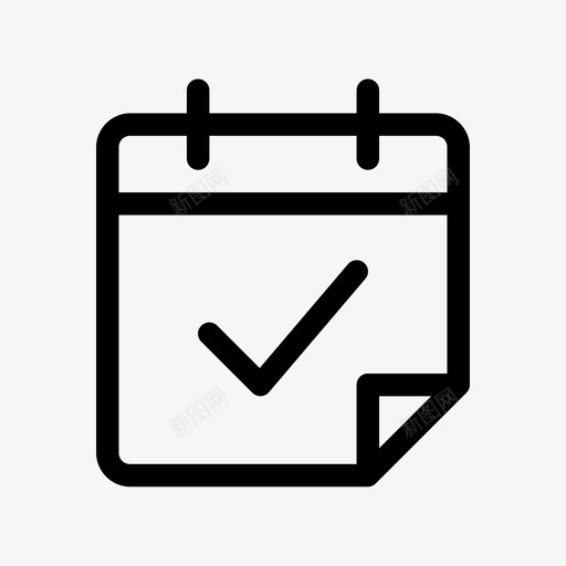 接受的计划日历日期图标svg_新图网 https://ixintu.com 接受的计划 日历 日期 计划员