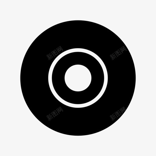 光盘圆圈音乐图标svg_新图网 https://ixintu.com 光盘 圆圈 歌曲 网络和媒体 音乐