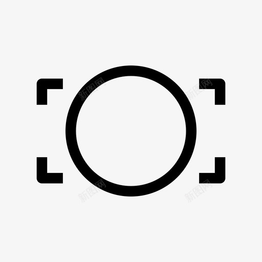 对焦照相机十字准线图标svg_新图网 https://ixintu.com 十字准线 取景器 对焦 摄影 照相机 视频