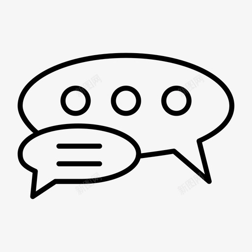 聊天灯泡信息图标svg_新图网 https://ixintu.com 信息 灯泡 聊天 讲话 谈话