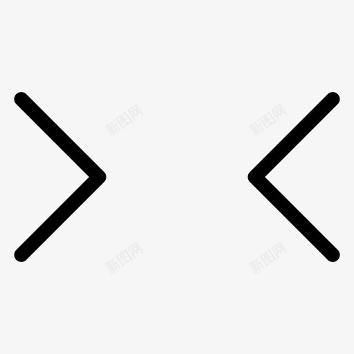 左右对峙减少图标svg_新图网 https://ixintu.com 减少 对峙 导航箭头四机 左右 缩小