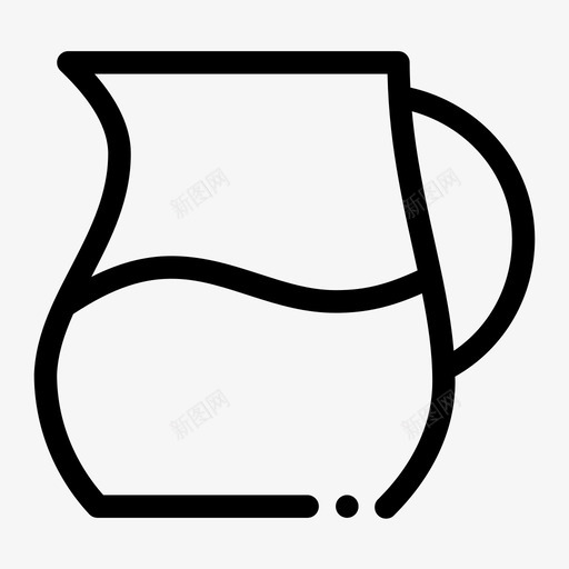 水壶陶器玻璃图标svg_新图网 https://ixintu.com 水壶 玻璃 陶器