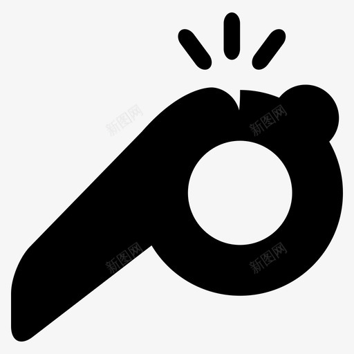 哨子进口调解员图标svg_新图网 https://ixintu.com 哨子 裁判 调解员 足球 进口