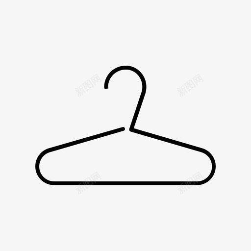 衣架衣服时装图标svg_新图网 https://ixintu.com 办公网 时装 衣服 衣架 衣柜