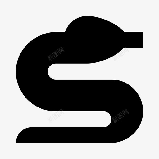 蛇动物micro8图标svg_新图网 https://ixintu.com micro8 动物 蛇
