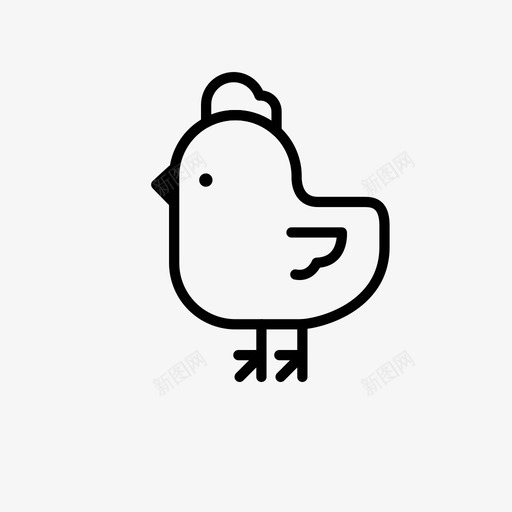 鸡肉动物食物饮料图标svg_新图网 https://ixintu.com 动物 食物饮料 鸡肉