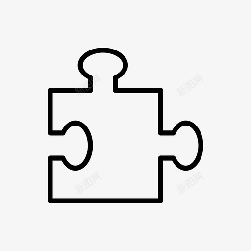 拼图游戏玩图标svg_新图网 https://ixintu.com 拼图 游戏 玩