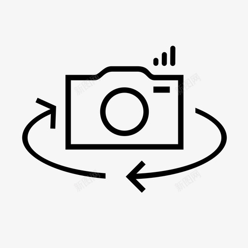 相机翻转360度自拍图标svg_新图网 https://ixintu.com 360度 旋转 相机翻转 自拍