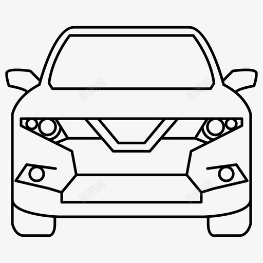 xtrail汽车日产图标svg_新图网 https://ixintu.com xtrail xtrail系列 日产 汽车 车辆