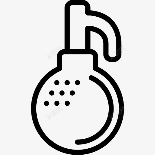 手榴弹炸弹炸药图标svg_新图网 https://ixintu.com 手榴弹 手雷 武器 武器概要 炸弹 炸药