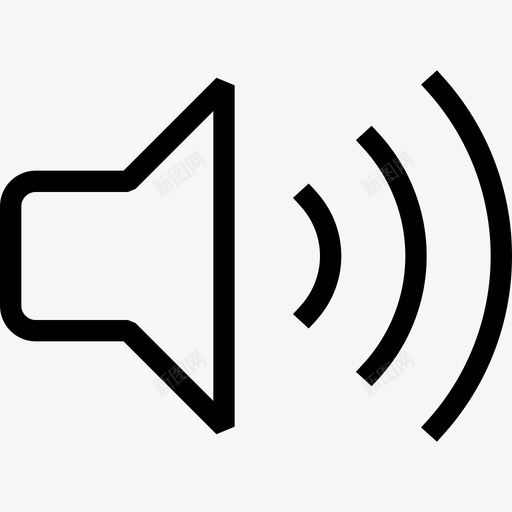 音箱高音箱音量高音量图标svg_新图网 https://ixintu.com sharpicons24px网格1px笔划 音箱 音量控制 音量满 高音箱音量 高音量