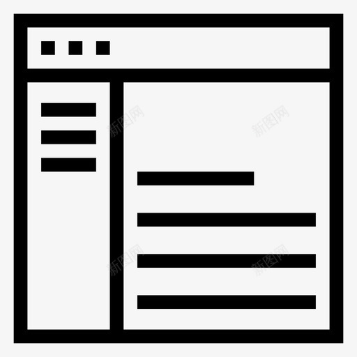 网站布局图形互联网图标svg_新图网 https://ixintu.com 互联网 图形 搜索引擎优化 搜索引擎优化营销线图标 网站布局 网站设计